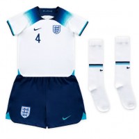 England Declan Rice #4 Fotballklær Hjemmedraktsett Barn VM 2022 Kortermet (+ korte bukser)